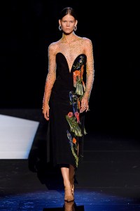 Model on the catwalk