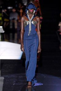 Model on the catwalk