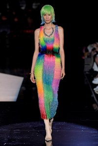 Model on the catwalk