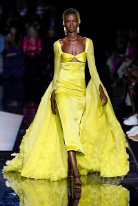 Model on the catwalk