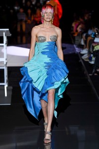 Model on the catwalk