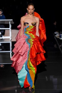 Model on the catwalk