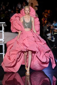 Model on the catwalk