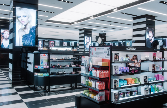 Inside Sephora on 34th street.