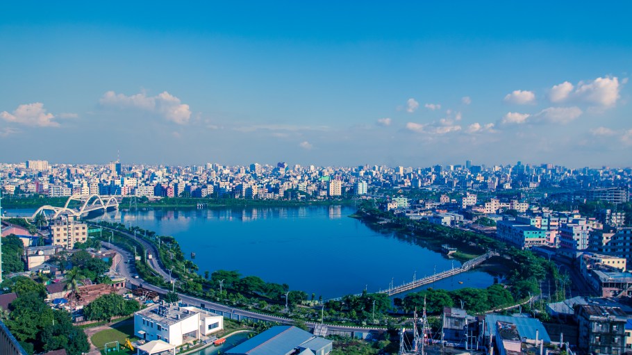 buildings of dhaka city, bangladesh
