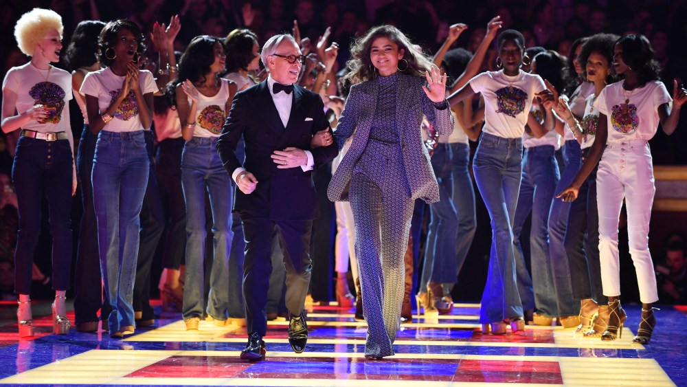 US designer Tommy Hilfiger and US actress Zendaya appears on the catwalk after presenting their Fall/Winter 2019/20 Women collection by Tommy Hilfiger during the Paris Fashion Week, in Paris, France, 02 March 2019. The presentation of the Women collections runs from 25 February to 05 March.Tommy Hilfiger - Runway - Paris Fashion Week Women F/W 2019/20, France - 02 Mar 2019