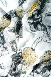 A printed and Lurex silk by FCN Textiles.