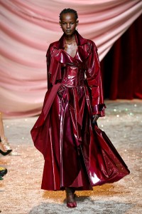 Model on the catwalk