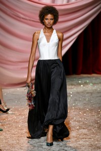 Model on the catwalk