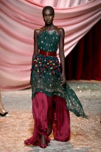 Model on the catwalk
