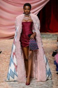 Model on the catwalk