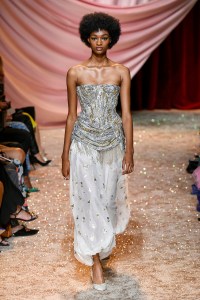 Model on the catwalk
