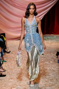 Model on the catwalk