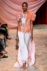 Model on the catwalk