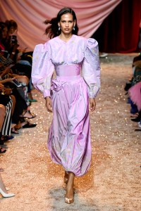 Model on the catwalk