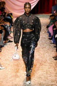 Model on the catwalk