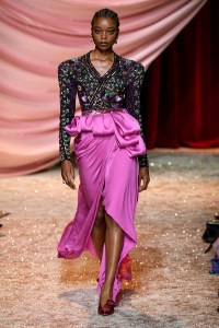 Model on the catwalk