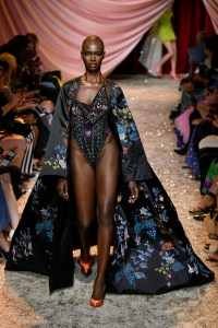 Model on the catwalk