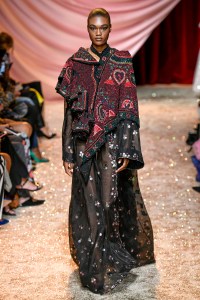 Model on the catwalk