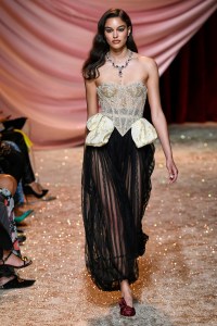 Model on the catwalk