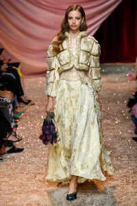 Model on the catwalk