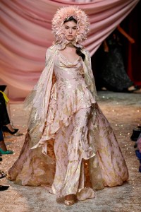 Model on the catwalk