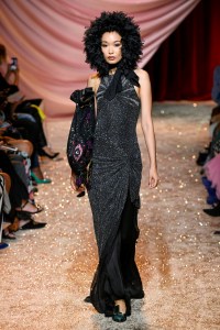 Model on the catwalk