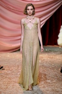 Model on the catwalk