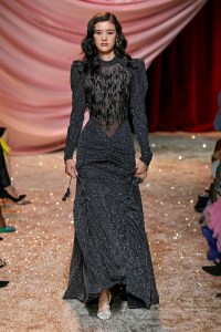 Model on the catwalk