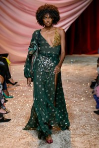 Model on the catwalk