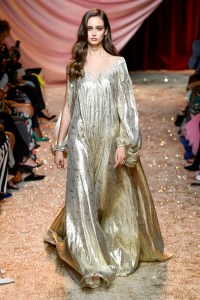 Model on the catwalk