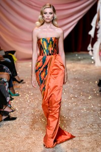 Model on the catwalk