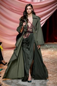 Model on the catwalk
