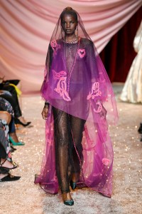 Model on the catwalk