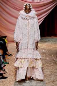 Model on the catwalk