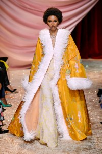 Model on the catwalk