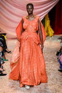 Model on the catwalk