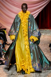 Model on the catwalk