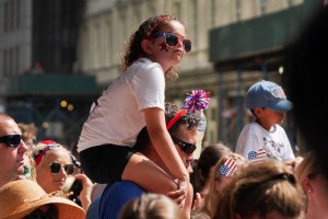 The scene at the Women's World Cup Parade in NYC.