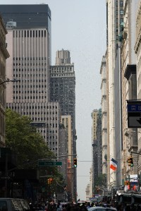 The scene at the Women's World Cup Parade in NYC.