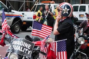 The scene at the Women's World Cup Parade in NYC.