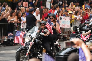 The scene at the Women's World Cup Parade in NYC.