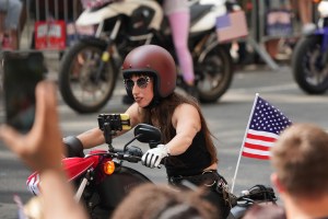 The scene at the Women's World Cup Parade in NYC.