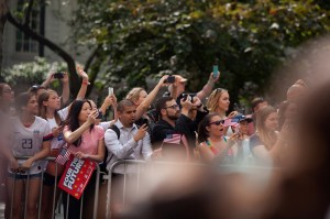 The scene at the Women's World Cup Parade in NYC.