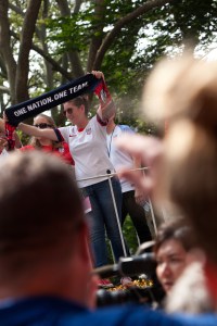 The scene at the Women's World Cup Parade in NYC.