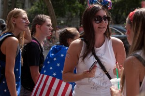 The scene at the Women's World Cup Parade in NYC.