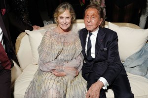 Lauren Hutton and Valentino Garavani