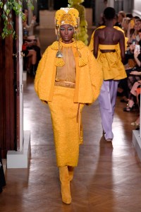 Model on the catwalk