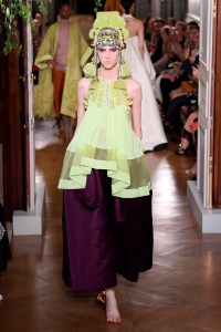 Model on the catwalk