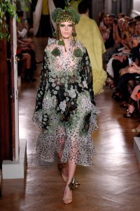 Model on the catwalk